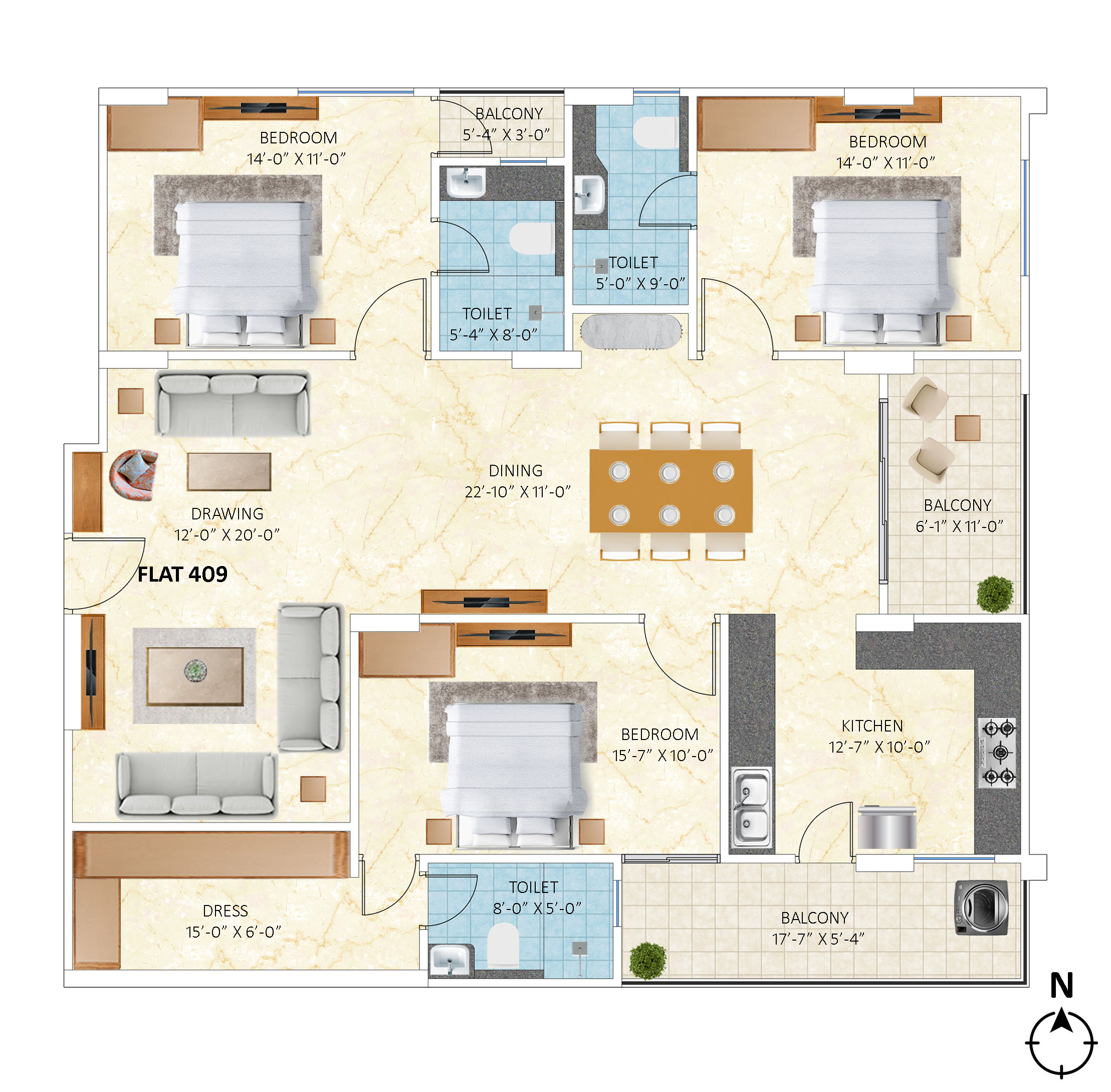 4 BHK